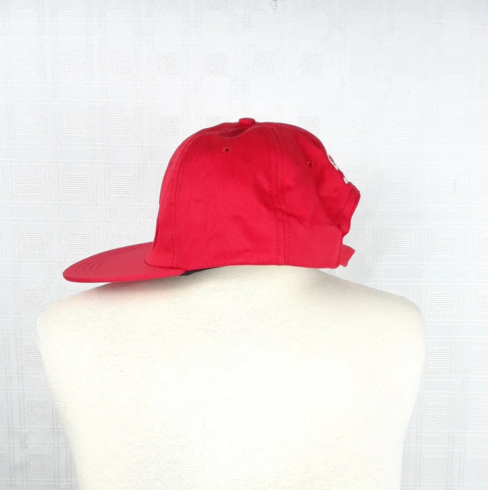 Hat Make Earth Cool Again Stonyfield Mens Womens Visor Cotton Hat Adjustable Red